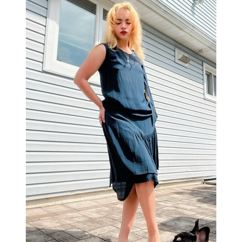 Authentic 1920s Drop-Waist Flapper Dress